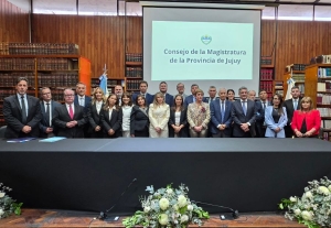 Bernis acompañó la jura de los integrantes del Consejo de la Magistratura