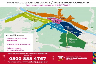 Dividen la capital en distritos para ubicar casos de Covid-19