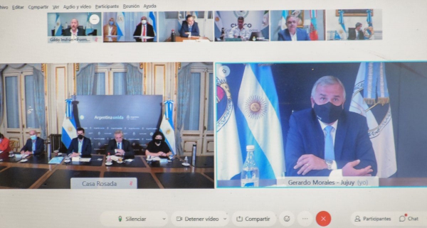 Morales y Fern&aacute;ndez analizaron la situaci&oacute;n sanitaria de Jujuy y el pa&iacute;s