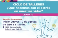 Ciclo de talleres gratuito aborda la problem&aacute;tica del estr&eacute;s en la vida