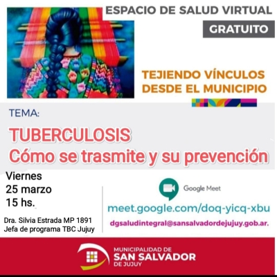Encuentro de salud virtual sobre tuberculosis