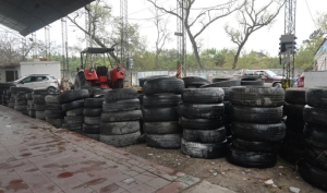 Más de 200 neumáticos recuperados en Reyes