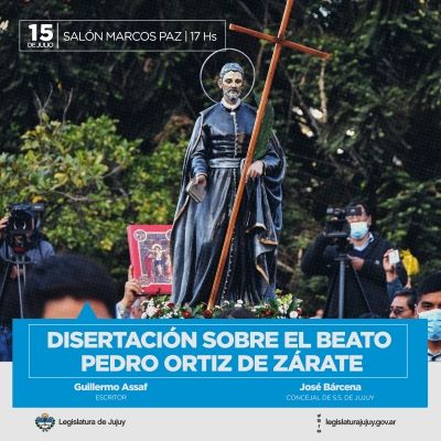 Disertaci&oacute;n sobre el beato Pedro Ortiz de Z&aacute;rate