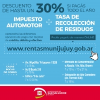 RENTAS MUNICIPAL: BENEFICIOS POR PAGO ANTICIPADO