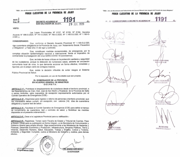 Prohiben desplazarse al norte salte&ntilde;o