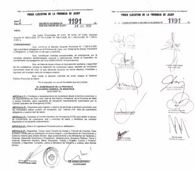 Prohiben desplazarse al norte salte&ntilde;o