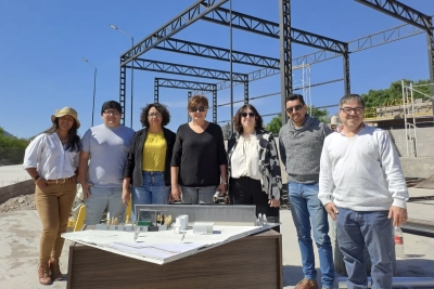 La construcci&oacute;n del Punto de Acopio de Volc&aacute;n registra un 60% de avance
