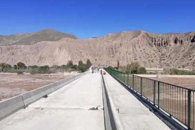 Vialidad, en &uacute;ltimos detalles del nuevo puente sobre el R&iacute;o Grande
