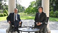 Milei se reuni&oacute; con Alberto en Olivos para tratar de destrabar la transici&oacute;n