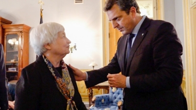 Fuerte respaldo de la Secretaria del Tesoro a Massa en medio de la negociación con el FMI