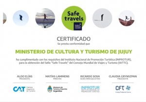 Consejo Mundial deTurismo incluy&oacute; a Jujuy como "Destino Seguro"