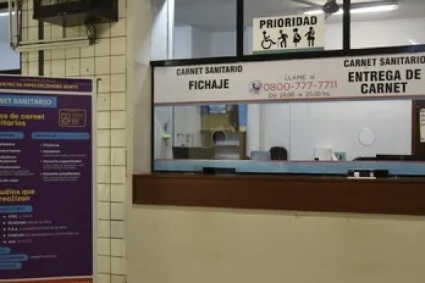 Carnet Sanitario en el CEN: se podr&aacute; pedir turno via web y abonar con medios electr&oacute;nicos