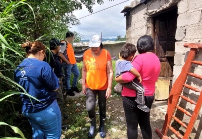 Desarrollo Humano relev&oacute; a familias afectadas por las lluvias