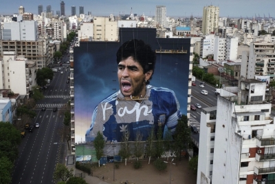 Diego Maradona tendr&aacute; un mega mural en el barrio de Constituci&oacute;n