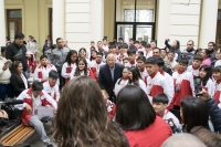 Mario Fiad felicit&oacute; a deportistas consagrados en el mundial de Deporte para Ciegos y Juegos Evita