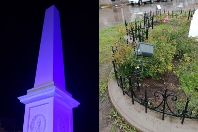 Vandalizaron la Plazoleta&rdquo;23 de Agosto&rdquo;