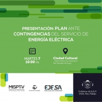 PRESENTAR&Aacute;N EL PLAN ANTE CONTINGENCIAS QUE AFECTEN AL SERVICIO DE ENERG&Iacute;A EL&Eacute;CTRICA