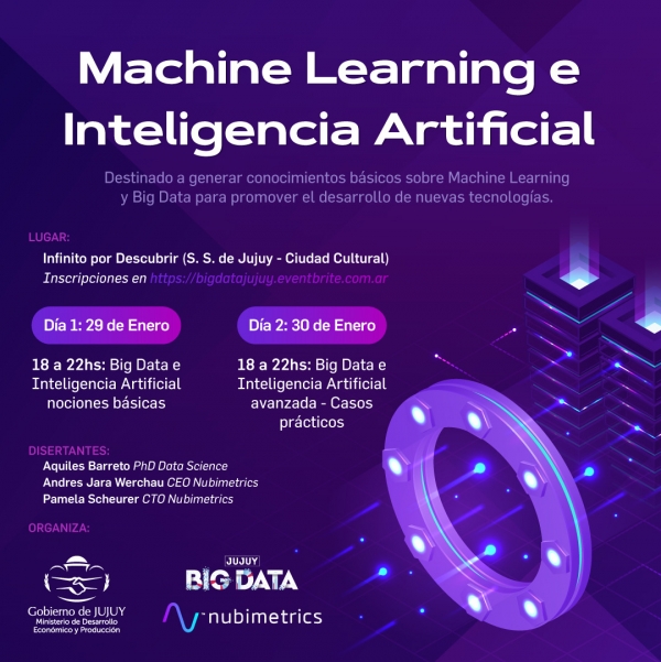 ANUNCIAN JORNADA SOBRE MACHINE LEARNING Y BIG DATA EN JUJUY