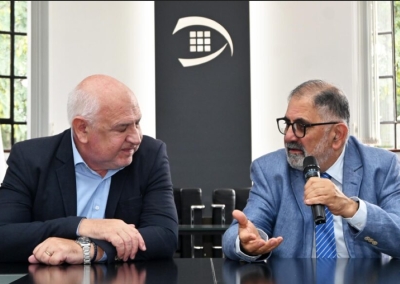 Jorge recibi&oacute; al titular de la Federaci&oacute;n Argentina de V&oacute;leibol