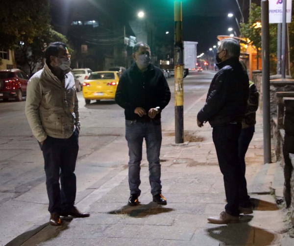 Nuevas luminarias en avenida Santib&aacute;&ntilde;ez
