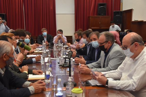 Stanic explic&oacute; el avance del Plan Maestro a diputados provinciales