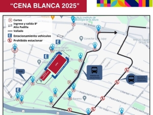 Cortes y desv&iacute;os de tr&aacute;nsito por la realizaci&oacute;n de la Cena Blanca