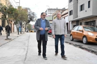 Tasa Vial. Jorge supervis&oacute; la pavimentaci&oacute;n de Patricias Argentina