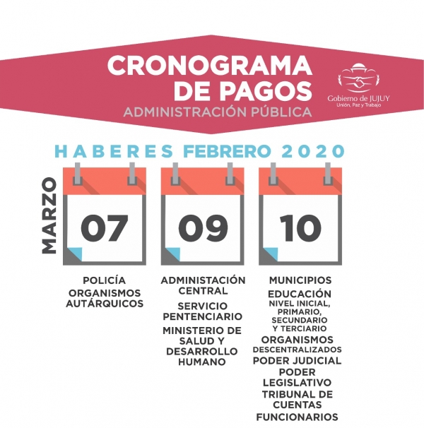 El s&aacute;bado comienza el pago a estatales juje&ntilde;os