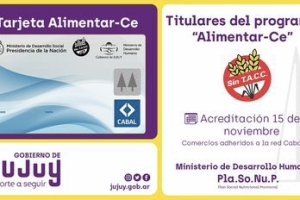 Acreditaci&oacute;n de noviembre de la tarjeta AlimentarCe