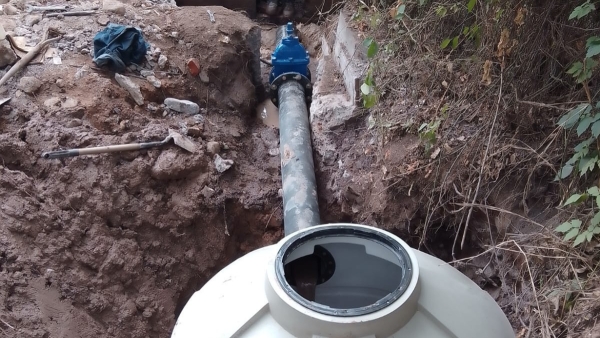 Agua Potable instal&oacute;  nuevo sistema de bombeo en La Mendieta