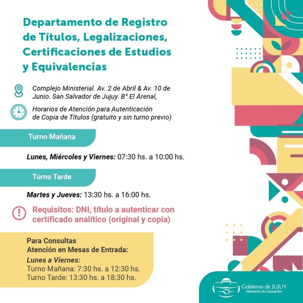 Atenci&oacute;n para Autenticaci&oacute;n de Copia de T&iacute;tulos