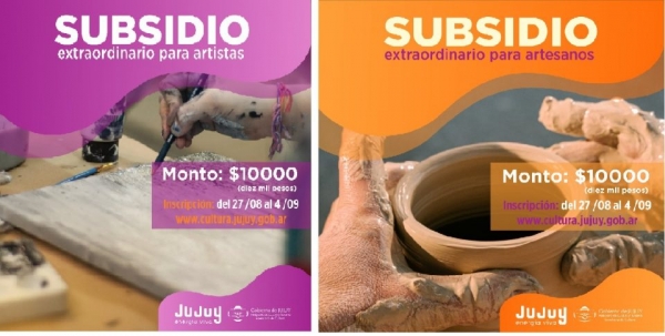 Subsidios para artesanos y artistas