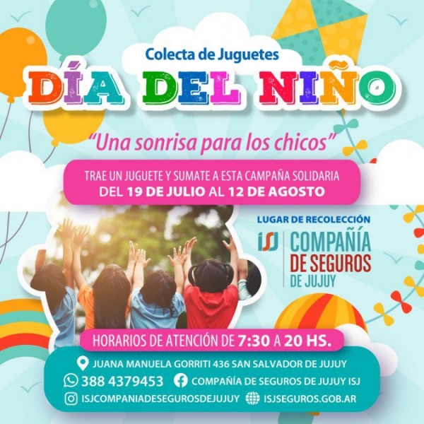 Colecta de juguetes "Una sonrisa para los chicos"