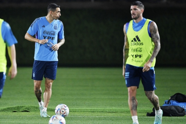 Argentina, entre la preocupaci&oacute;n por De Paul y el optimismo con Di Mar&iacute;a