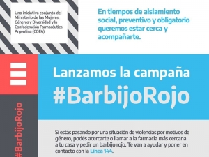 Violencia de Género: farmacias de Jujuy se suman al barbijo rojo