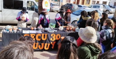 Estudiantes de Casira en el Encuentro "Barro Calchaqu&iacute;"
