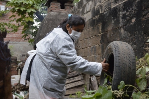 Operativo interinstitucional por el dengue en Fraile Pintado
