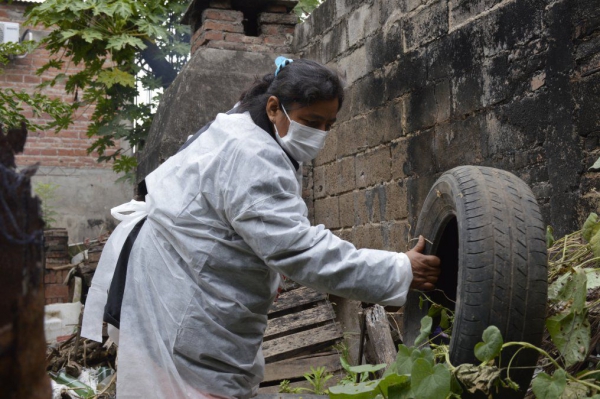 Operativo interinstitucional por el dengue en Fraile Pintado
