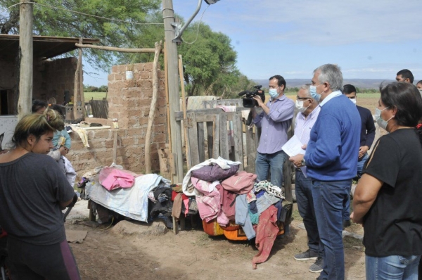R&aacute;pida respuesta del gobierno a las familias y productores afectados por el temporal
