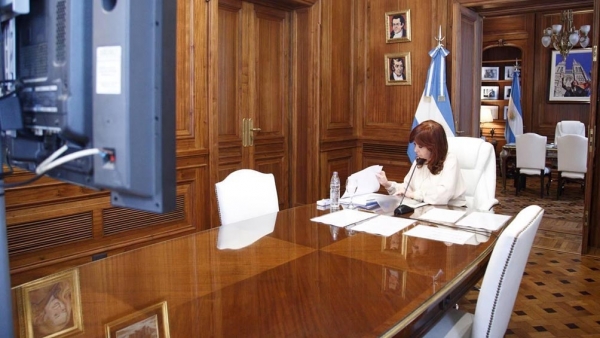 Cristina Kirchner cuestionó la tapa de un diario