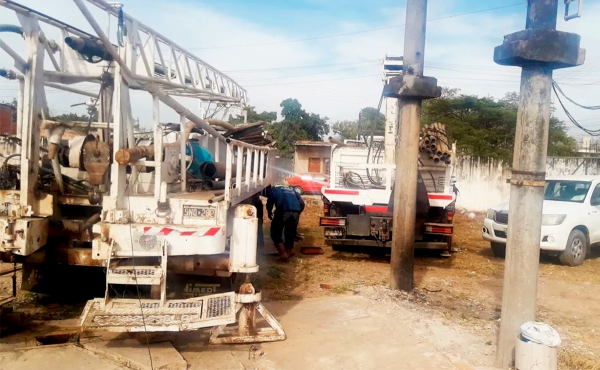 Pozo profundo para suministrar agua en San Pedro