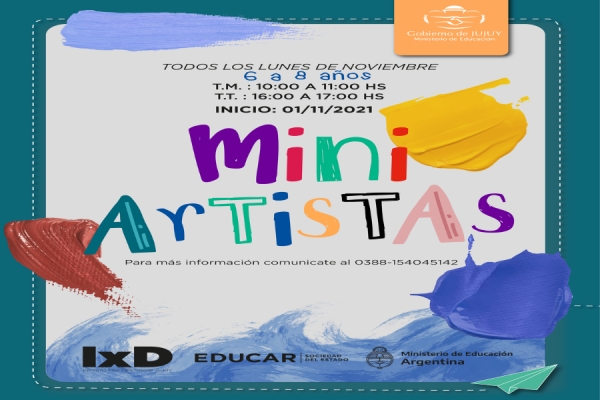 En noviembre realizar&aacute; el taller "Mini Artistas"