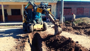 Red de agua para hogares de Pampa Blanca.