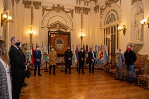 Morales presidi&oacute; el acto por el D&iacute;a Nacional de la Miner&iacute;a