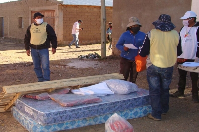 Asisten adultos mayores en quebrada y puna