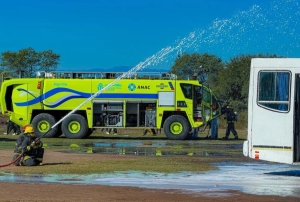 Simulacro de emergencia aeronáutica: destacaron la respuesta de los equipos