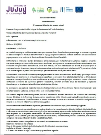 Licitaci&oacute;n: Centro Ambiental Puna