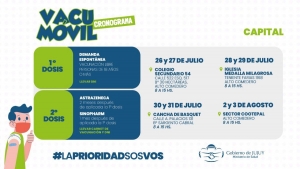 Este es el cronograma del VacuM&oacute;vil
