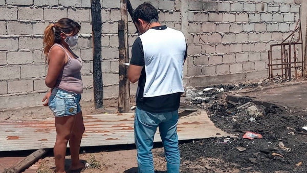 Inmediata intervenci&oacute;n en Fraile Pintado por incendio de una vivienda