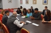 Miembros del C&iacute;rculo M&eacute;dico Veterinario y del Ministerio de Salud en legislatura
